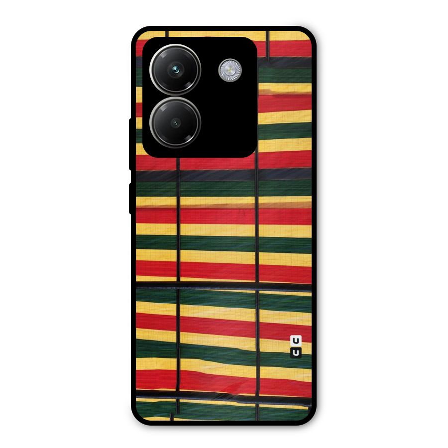 Bright Colors Lines Metal Back Case for Poco M7 Pro 5G