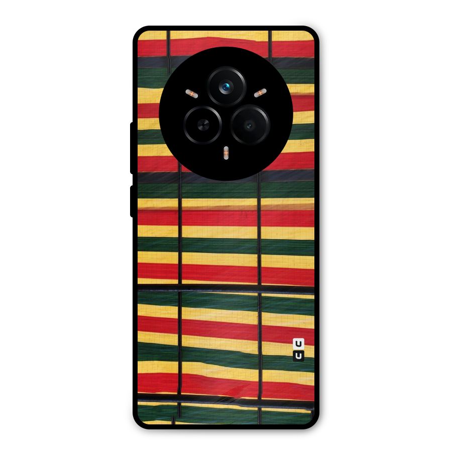 Bright Colors Lines Metal Back Case for Realme 14 Pro