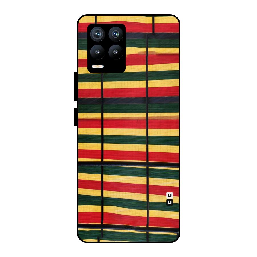Bright Colors Lines Metal Back Case for Realme 8 Pro