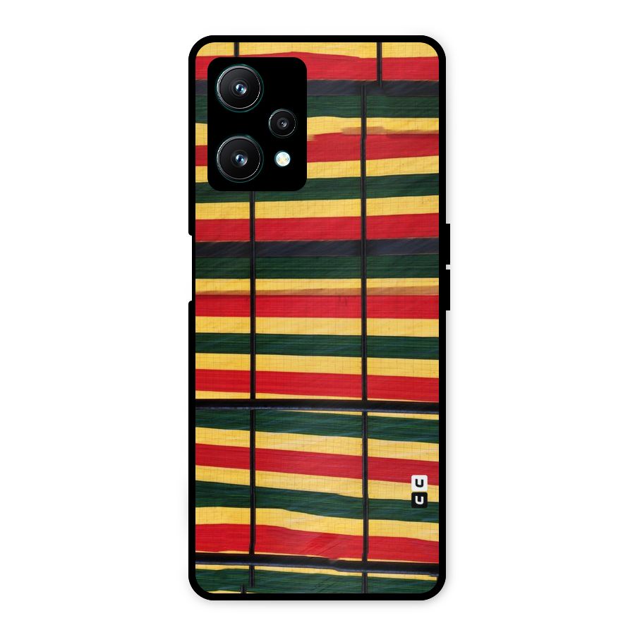 Bright Colors Lines Metal Back Case for Realme 9 Pro 5G