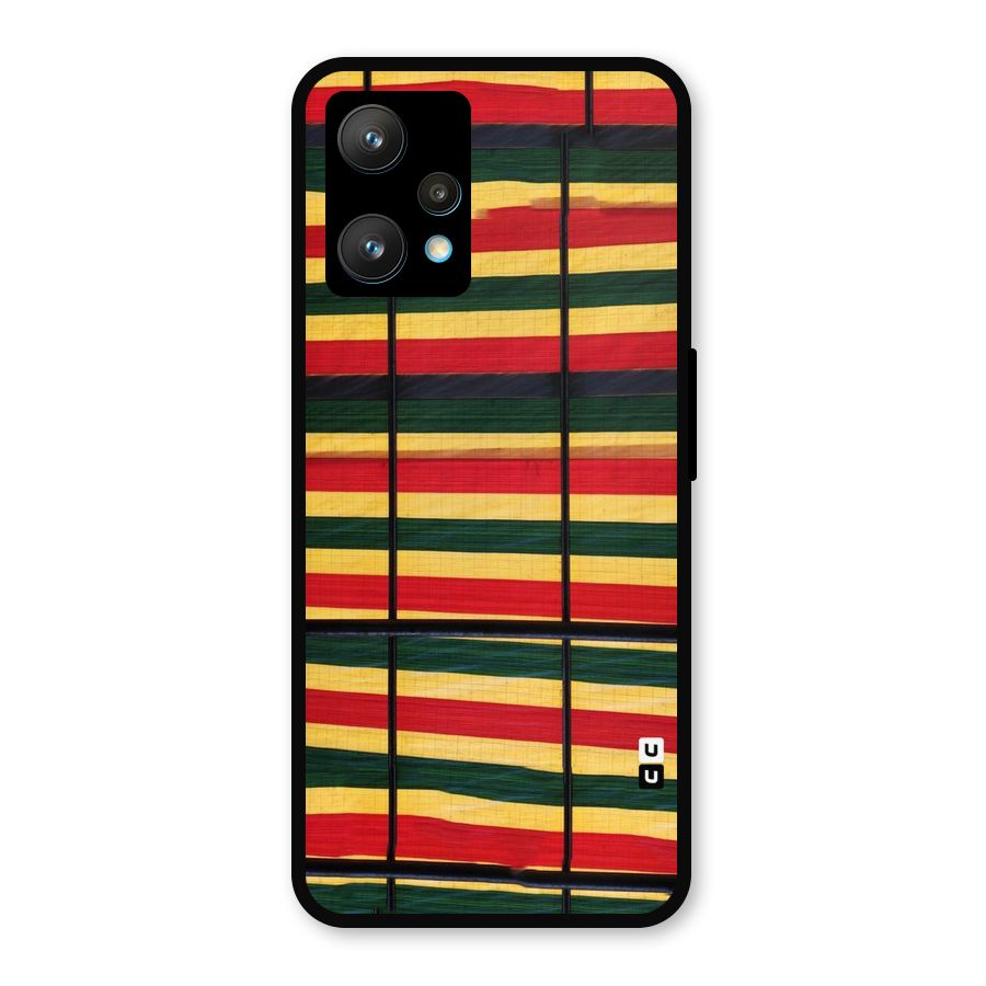 Bright Colors Lines Metal Back Case for Realme 9 Pro Plus 5G