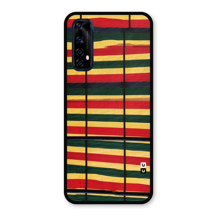 Bright Colors Lines Metal Back Case for Realme Narzo 20 Pro