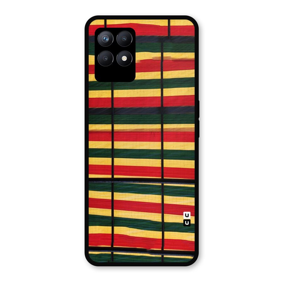 Bright Colors Lines Metal Back Case for Realme Narzo 50
