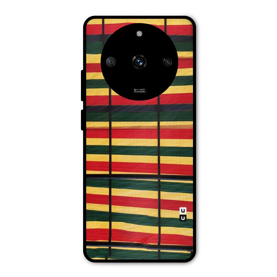 Bright Colors Lines Metal Back Case for Realme Narzo 60 5G