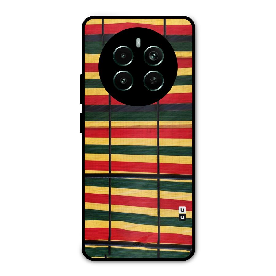 Bright Colors Lines Metal Back Case for Realme Narzo 70 Pro