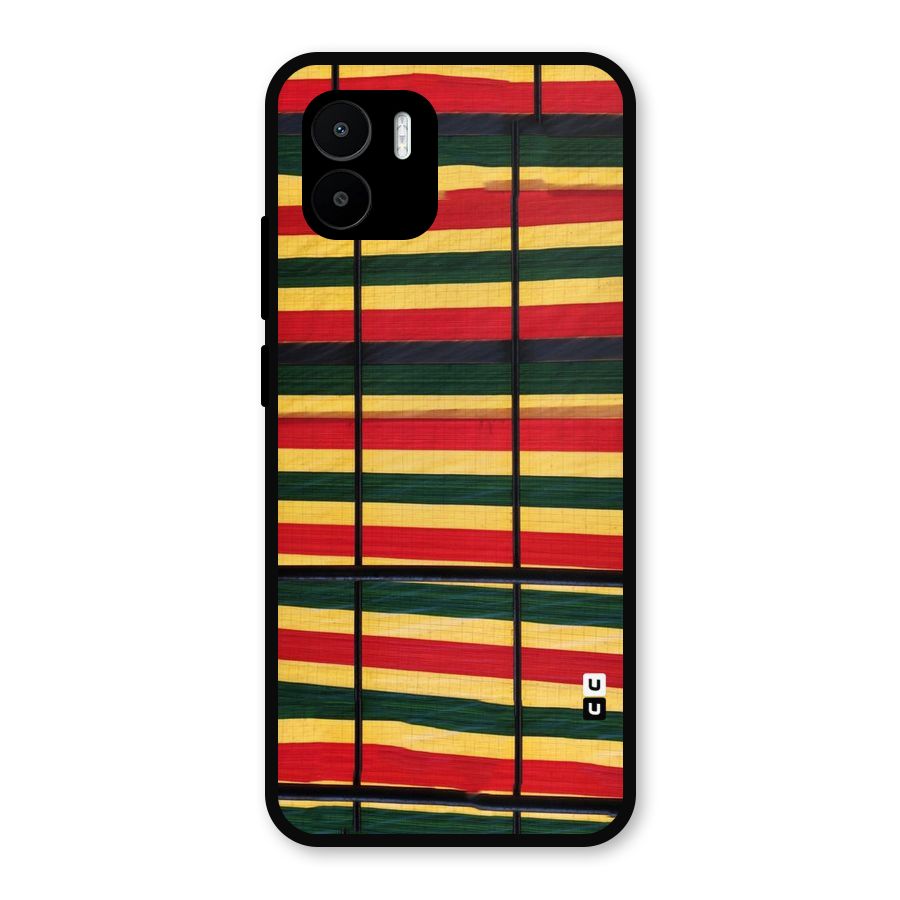 Bright Colors Lines Metal Back Case for Redmi A2