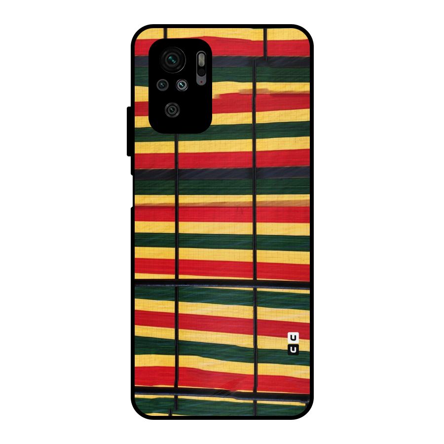 Bright Colors Lines Metal Back Case for Redmi Note 10S