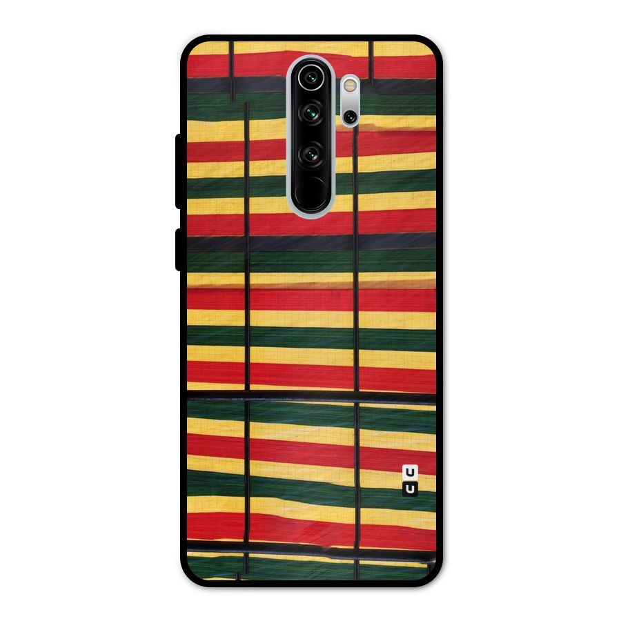Bright Colors Lines Metal Back Case for Redmi Note 8 Pro