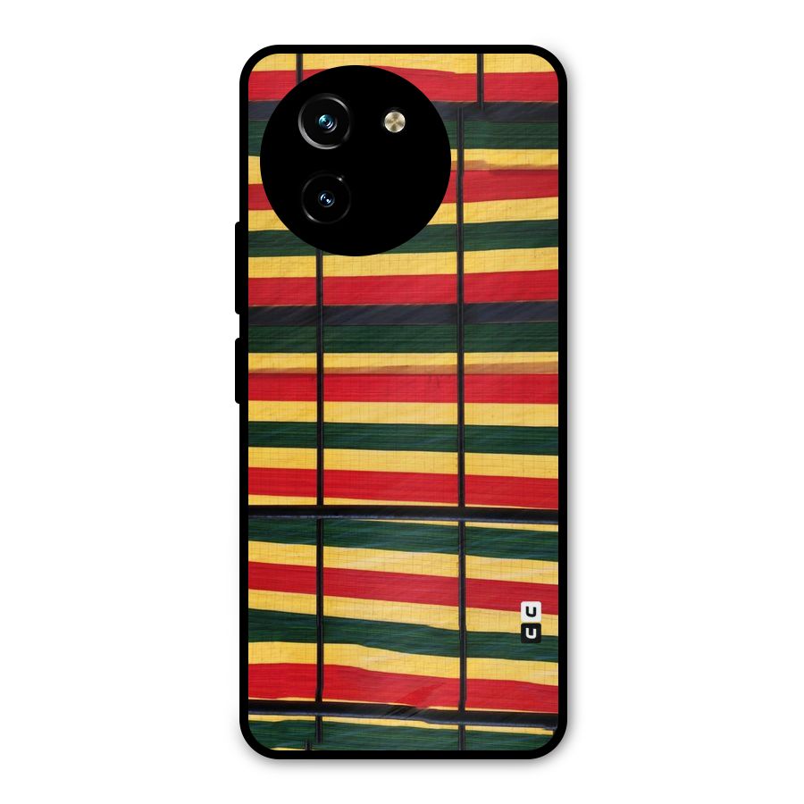 Bright Colors Lines Metal Back Case for Vivo T3x