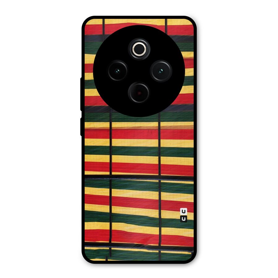 Bright Colors Lines Metal Back Case for Vivo T4