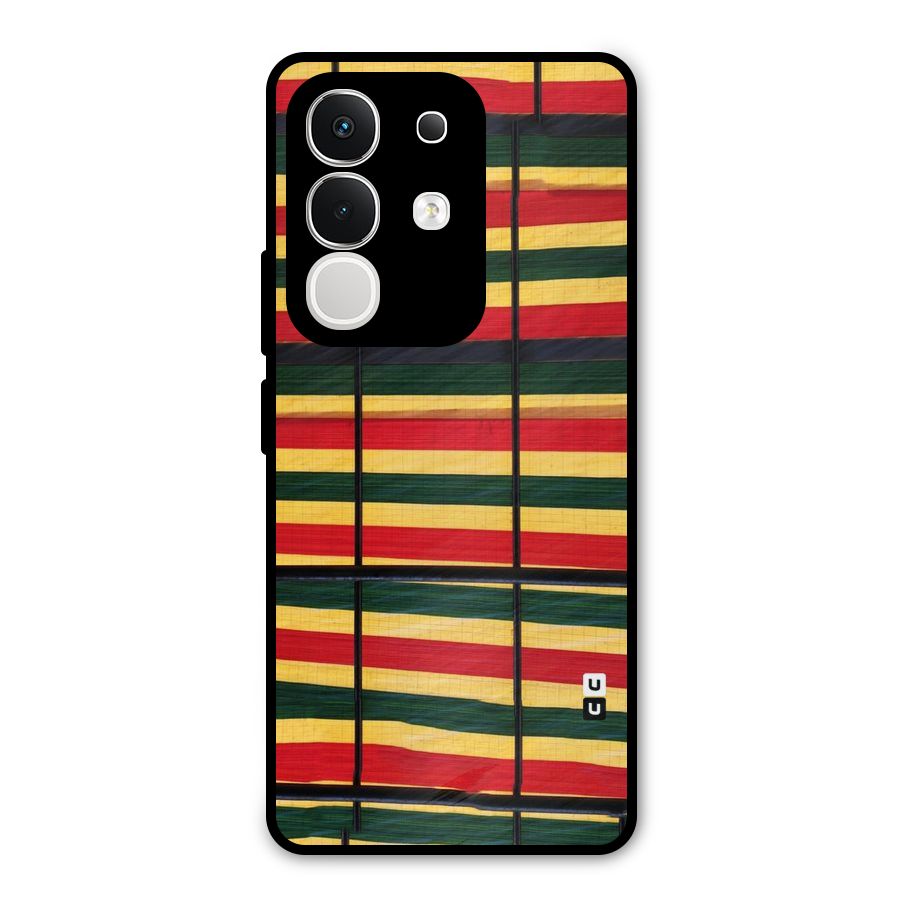 Bright Colors Lines Metal Back Case for Vivo T4x