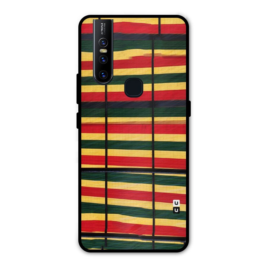 Bright Colors Lines Metal Back Case for Vivo V15