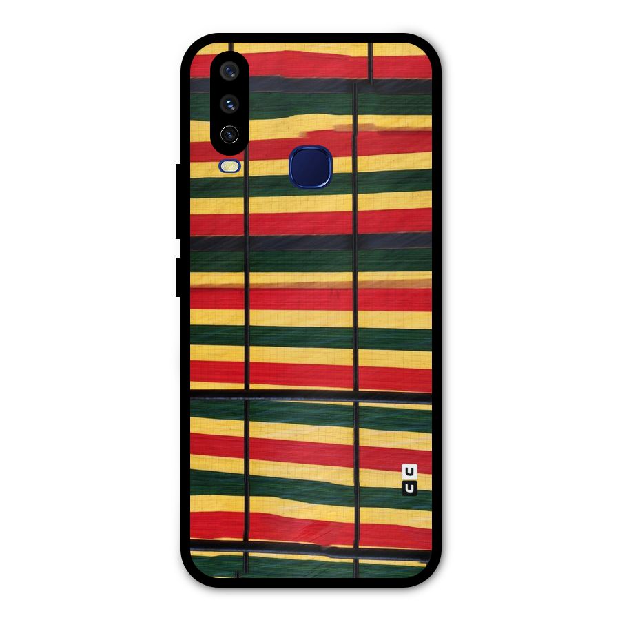 Bright Colors Lines Metal Back Case for Vivo V17