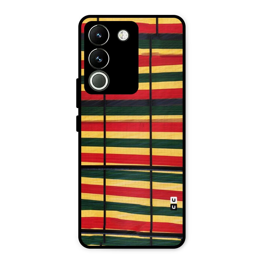 Bright Colors Lines Metal Back Case for Vivo Y200