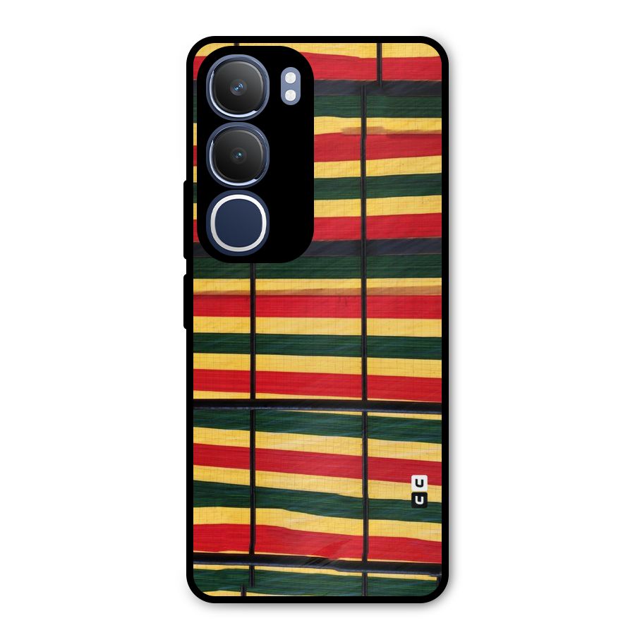 Bright Colors Lines Metal Back Case for Vivo Y29