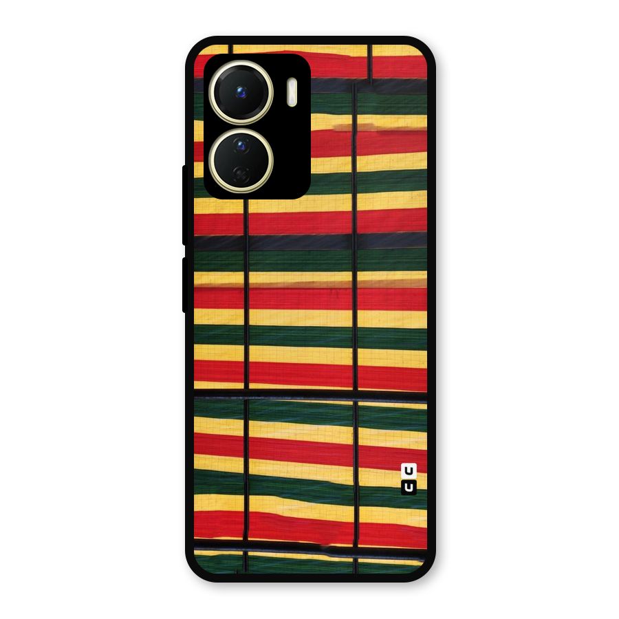 Bright Colors Lines Metal Back Case for Vivo Y56