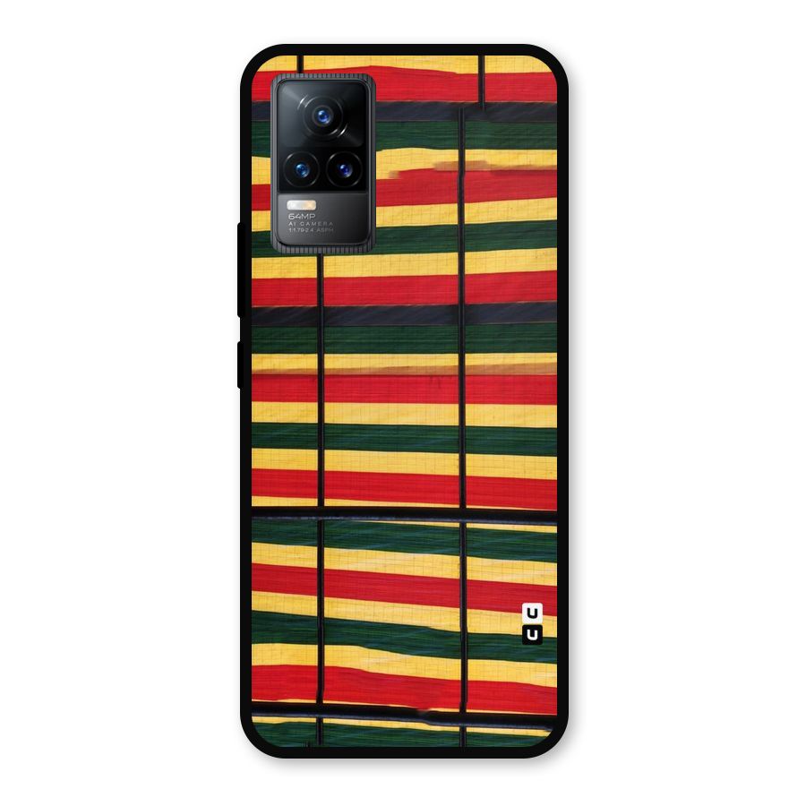 Bright Colors Lines Metal Back Case for Vivo Y73