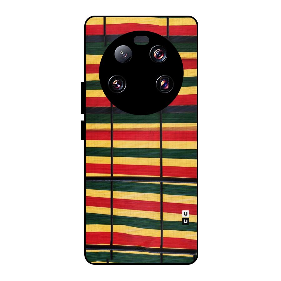 Bright Colors Lines Metal Back Case for Xiaomi 13 Ultra