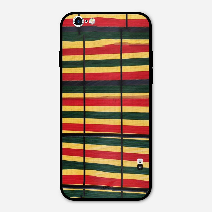 Bright Colors Lines Metal Back Case for iPhone 6 6s