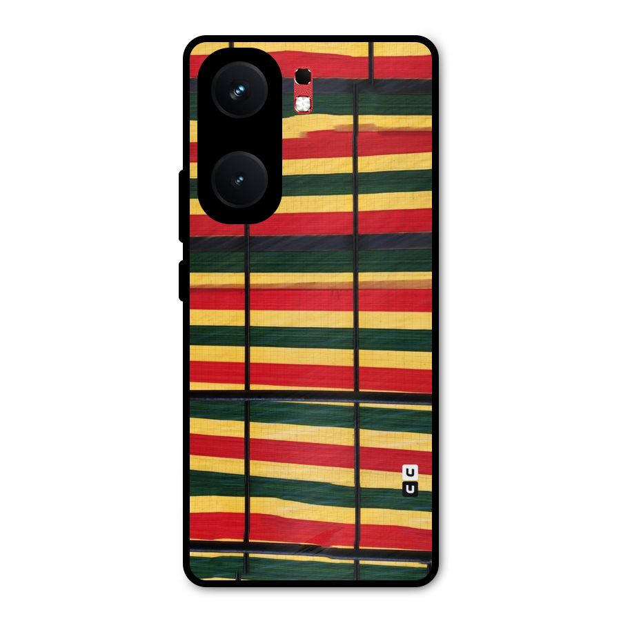Bright Colors Lines Metal Back Case for iQOO Neo 9 Pro