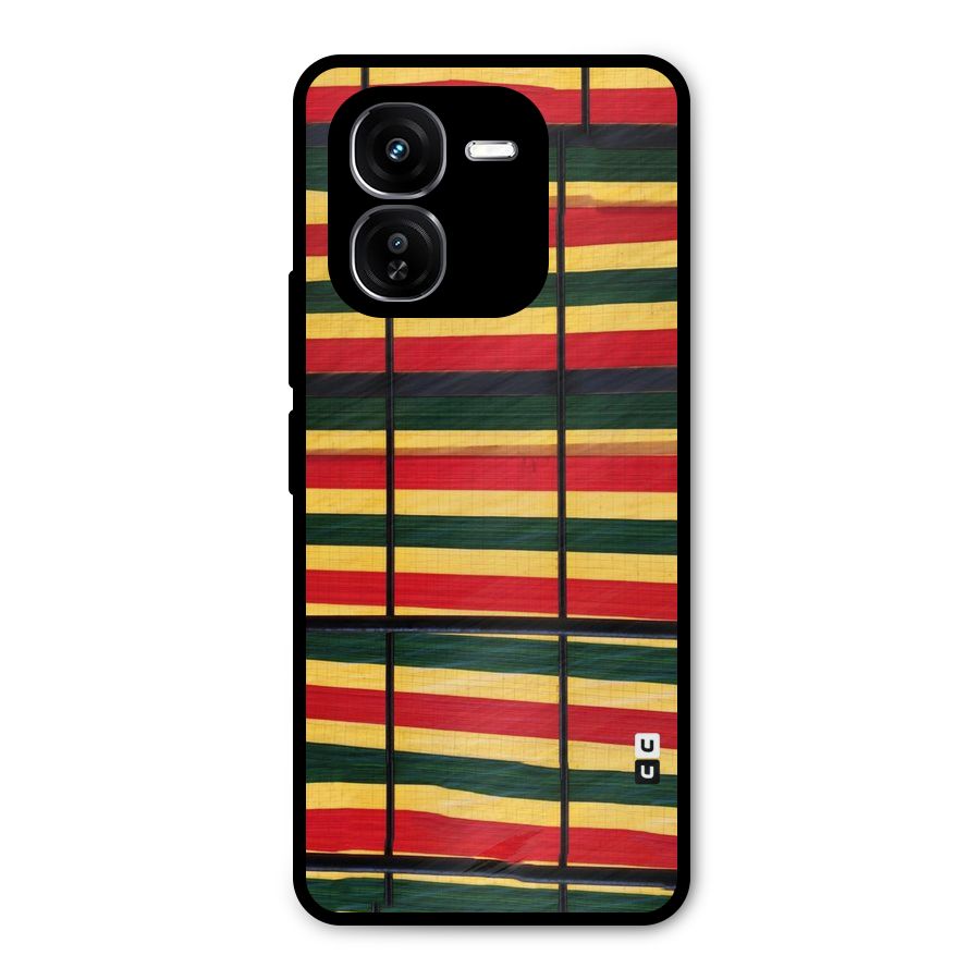Bright Colors Lines Metal Back Case for iQOO Z9x