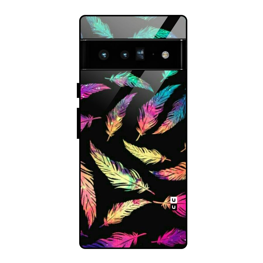 Bright Feathers Glass Back Case for Google Pixel 6 Pro