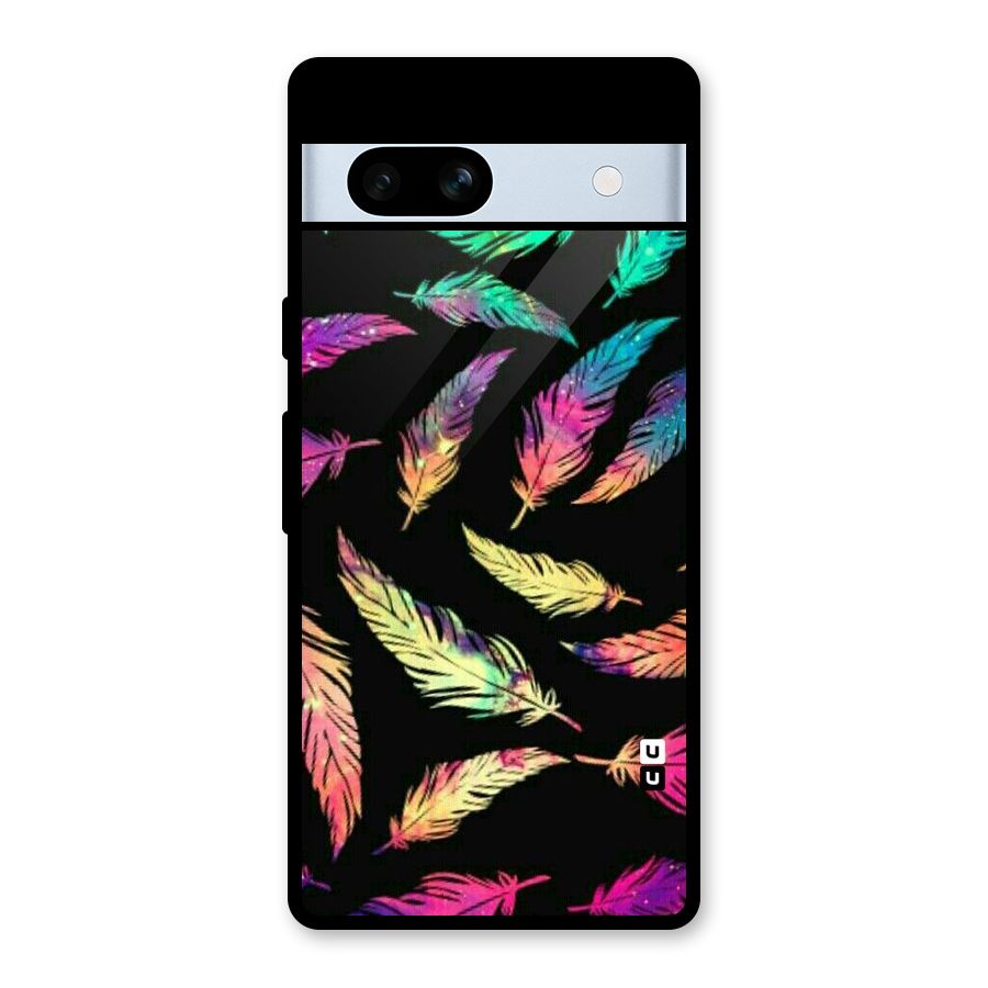 Bright Feathers Glass Back Case for Google Pixel 7a