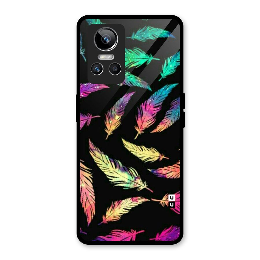 Bright Feathers Glass Back Case for Realme GT Neo 3
