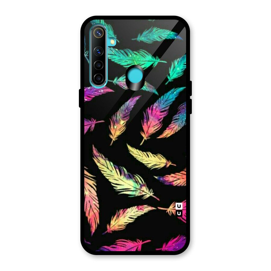Bright Feathers Glass Back Case for Realme Narzo 10
