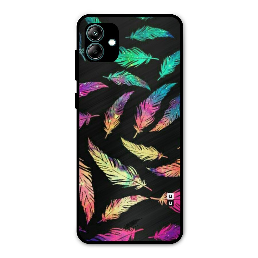 Bright Feathers Metal Back Case for Galaxy A04