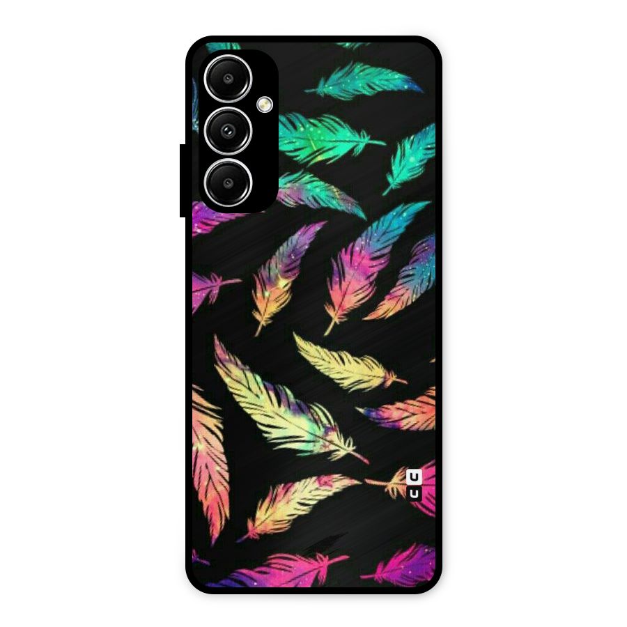 Bright Feathers Metal Back Case for Galaxy A05s