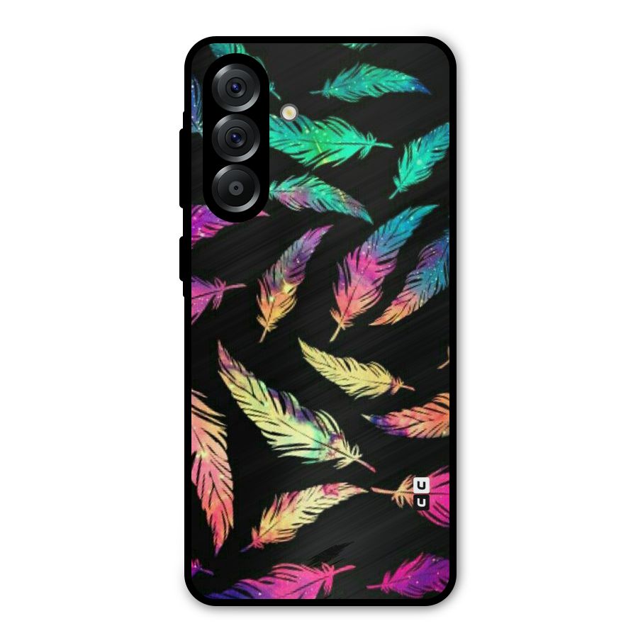Bright Feathers Metal Back Case for Galaxy A56