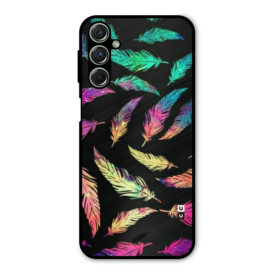 Bright Feathers Metal Back Case for Galaxy M34