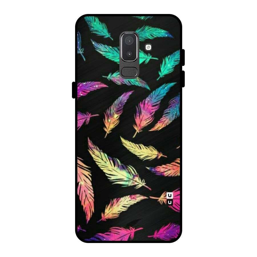 Bright Feathers Metal Back Case for Galaxy On8 (2018)
