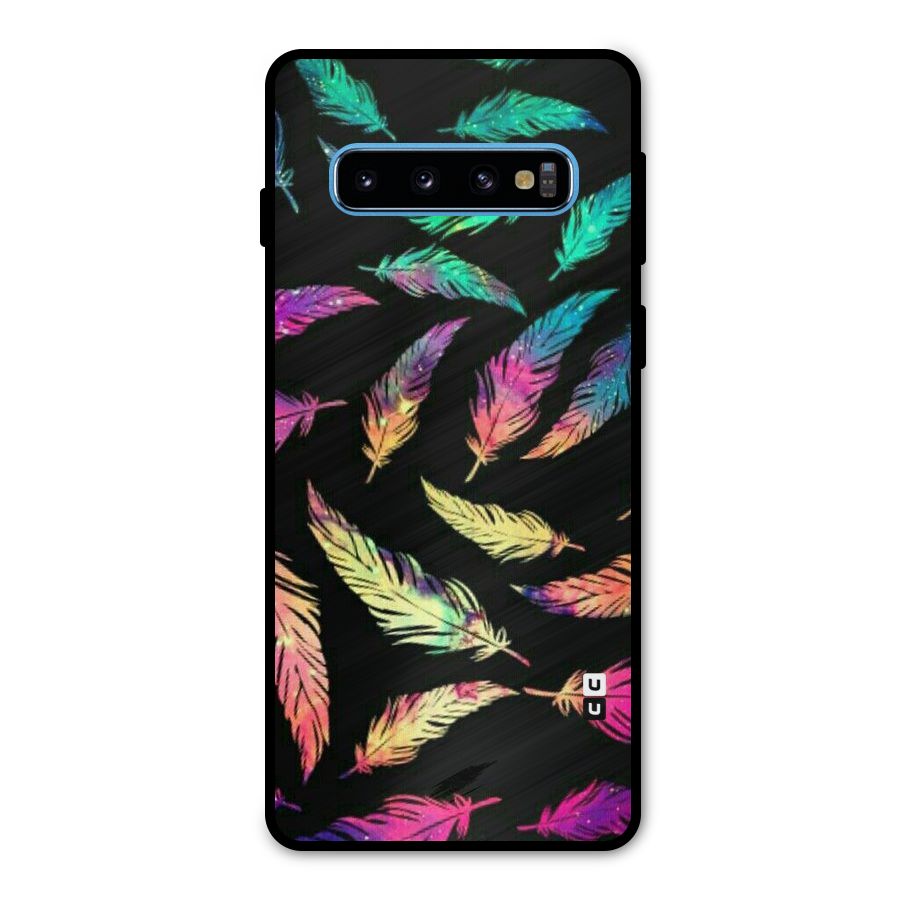 Bright Feathers Metal Back Case for Galaxy S10