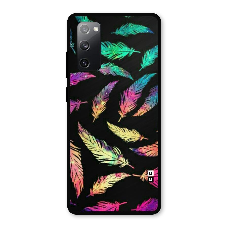 Bright Feathers Metal Back Case for Galaxy S20 FE 5G