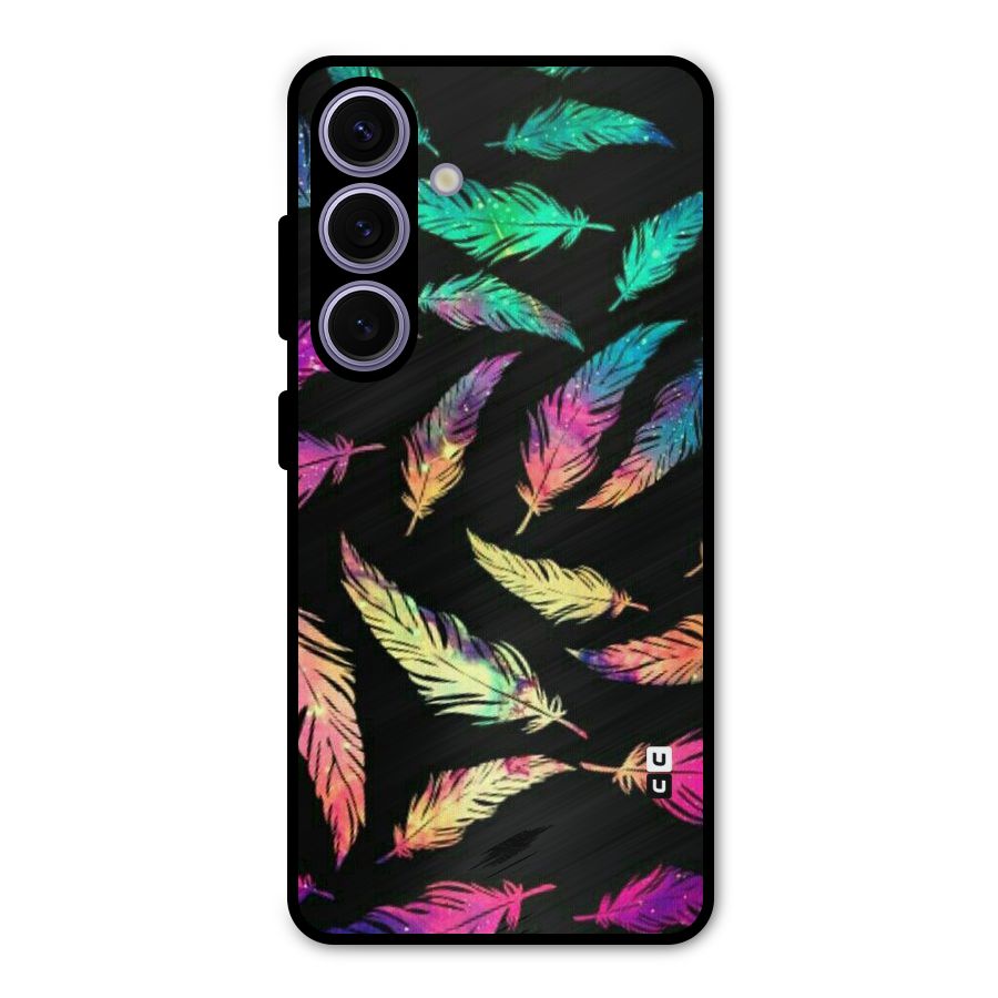 Bright Feathers Metal Back Case for Galaxy S24