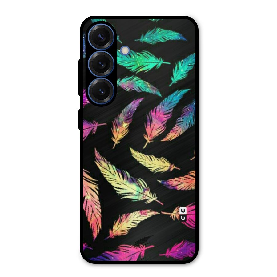 Bright Feathers Metal Back Case for Galaxy S25