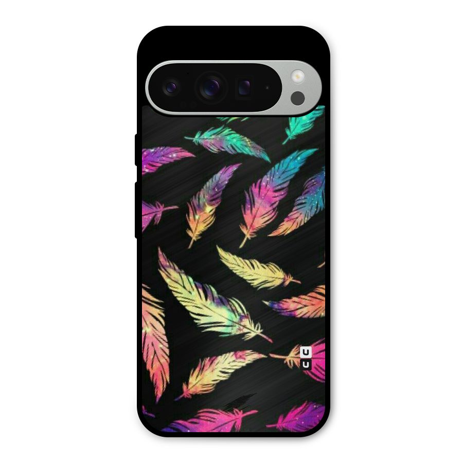 Bright Feathers Metal Back Case for Google Pixel 9 Pro XL