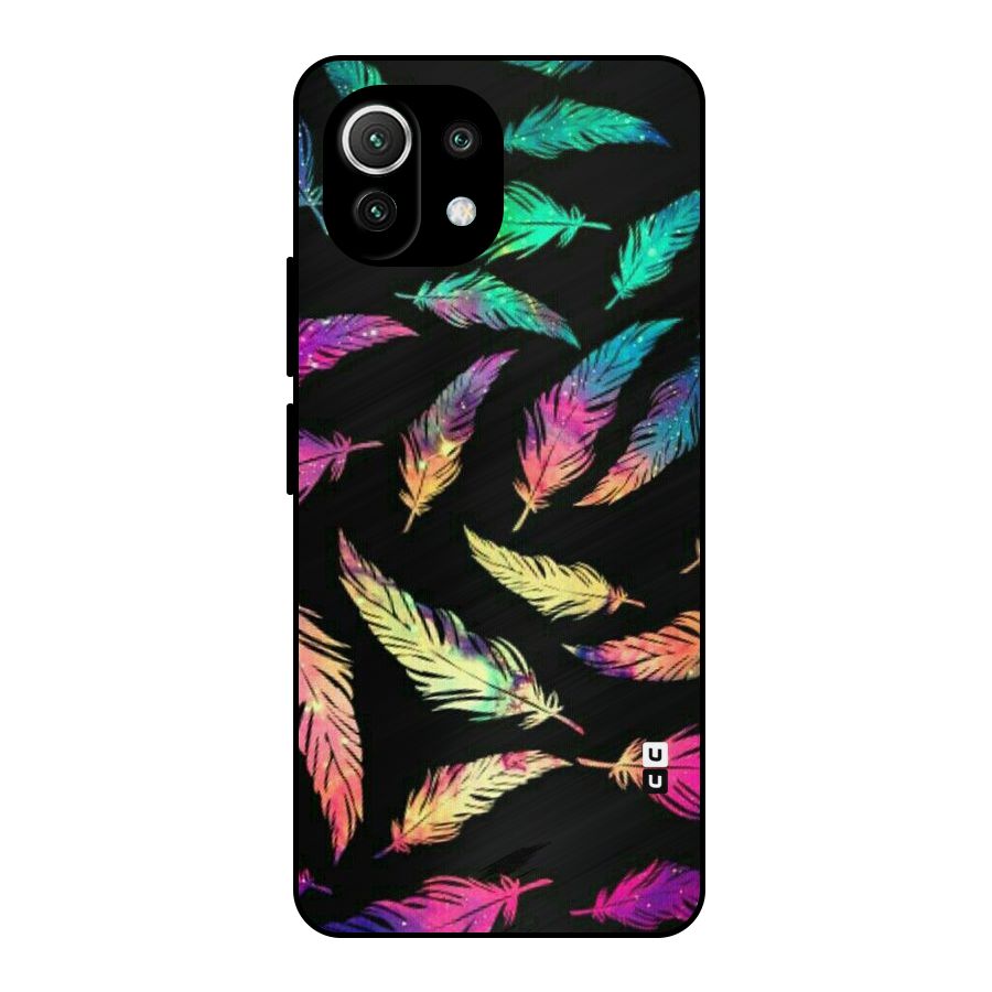 Bright Feathers Metal Back Case for Mi 11 Lite NE 5G