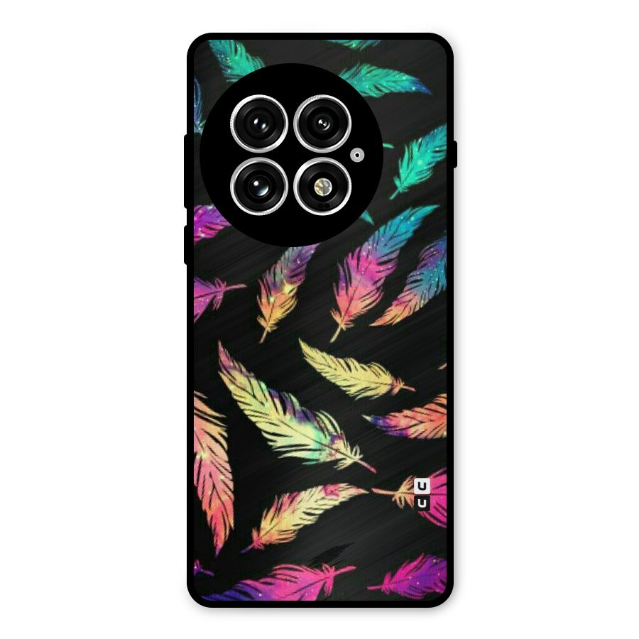 Bright Feathers Metal Back Case for OnePlus 13