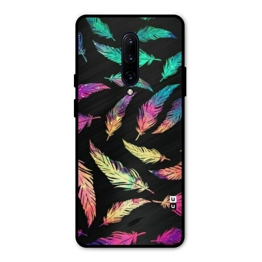 Bright Feathers Metal Back Case for OnePlus 7 Pro