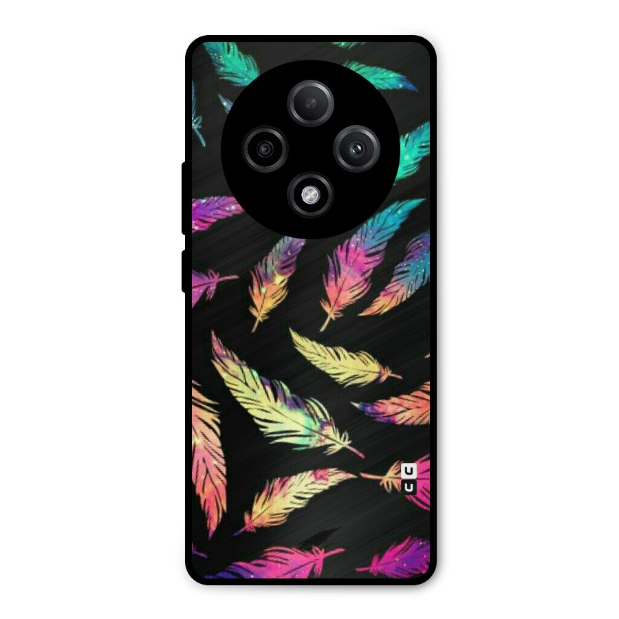 Bright Feathers Metal Back Case for Oppo F27 Pro Plus