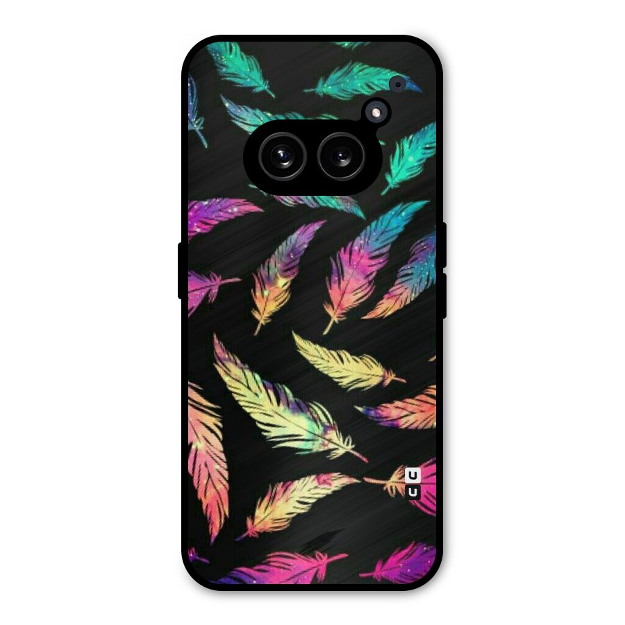 Bright Feathers Metal Back Case for Nothing Phone 2a