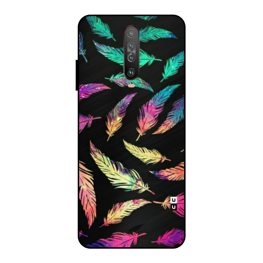 Bright Feathers Metal Back Case for Poco X2