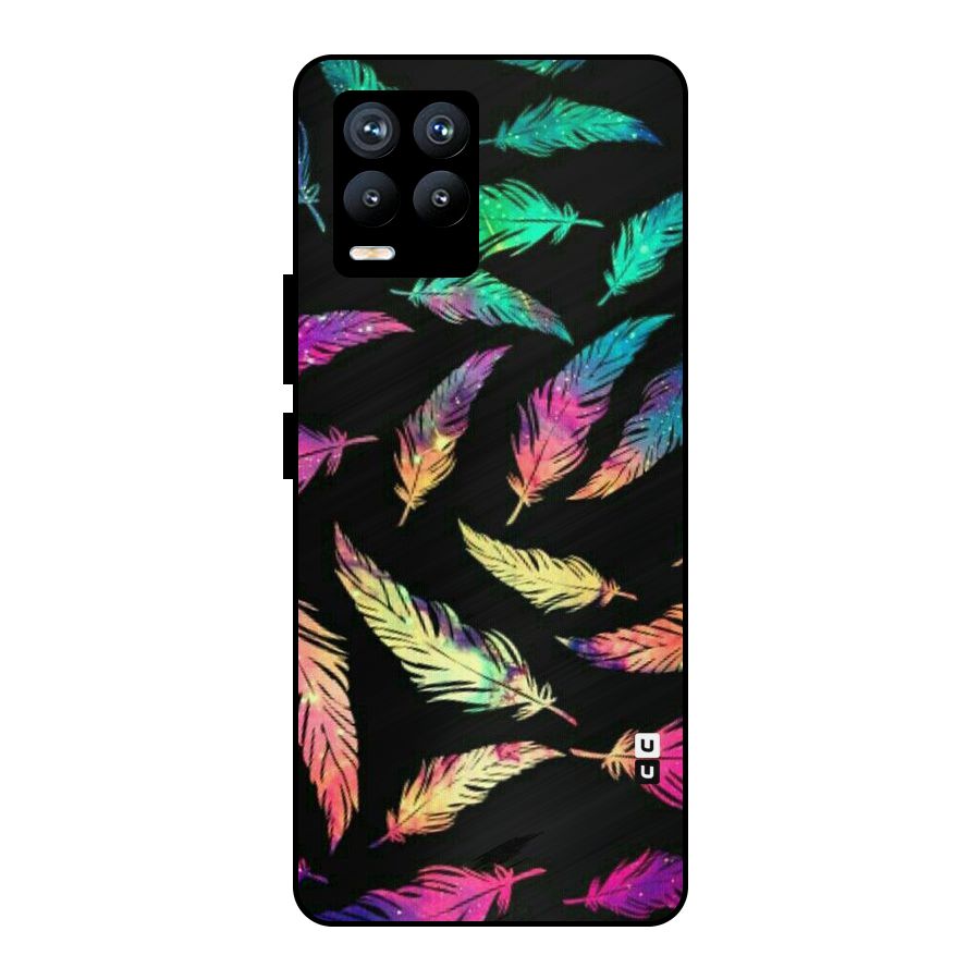 Bright Feathers Metal Back Case for Realme 8 Pro