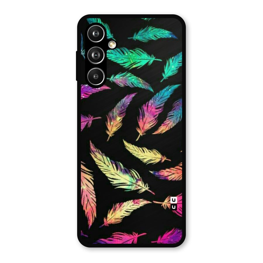 Bright Feathers Metal Back Case for Samsung Galaxy M54