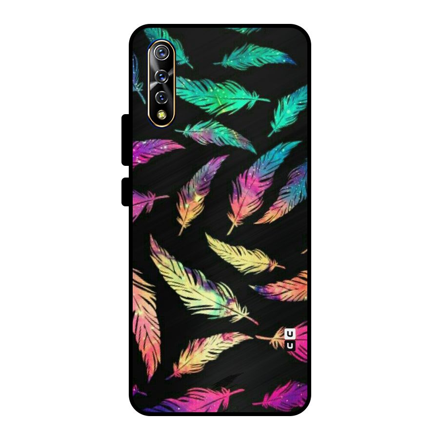 Bright Feathers Metal Back Case for Vivo S1
