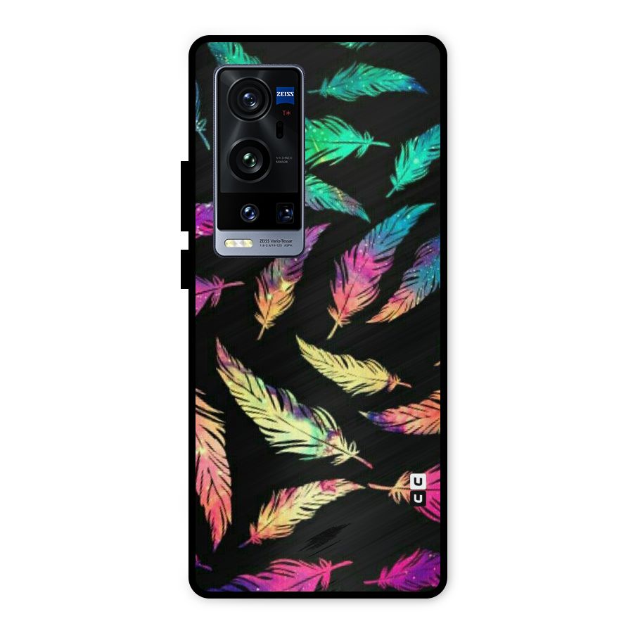 Bright Feathers Metal Back Case for Vivo X60 Pro Plus