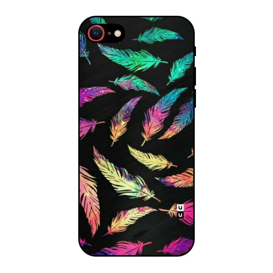 Bright Feathers Metal Back Case for iPhone 7